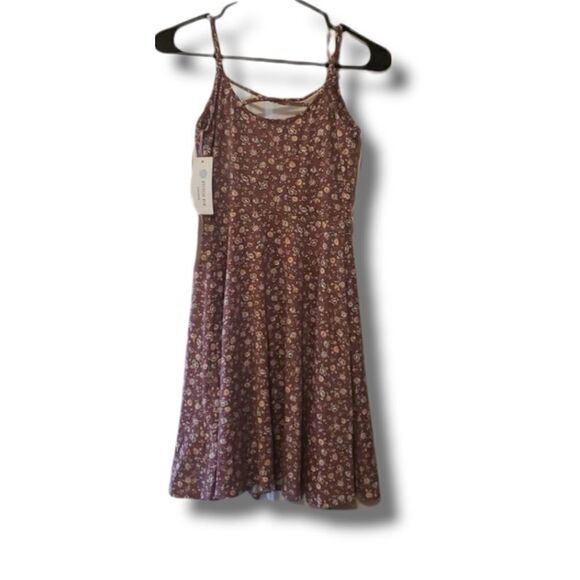 𝅺Stitch‎ Fix | Nine Britton Jayde Knit Back Floral Detail Purple Dress Size XS - Picture 4 of 7